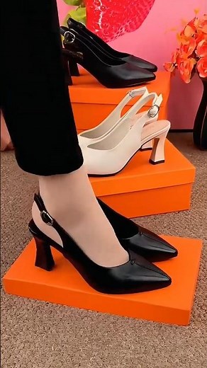 Pointed Toe Slingback Pumps Elegant Office Dress Style #heels #officewear #shortsfeed