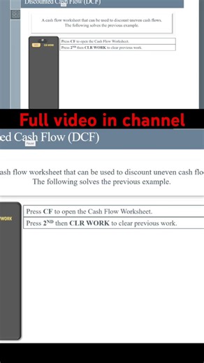 Discounted Cash Flow and Net Present Value Using Texas Instruments BA II Plus