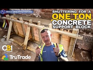 Shuttering for a ONE TON Concrete Support Block!! 😲 | Regal Resurrection 12
