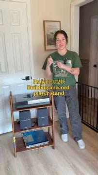 How did I do on this DIY record player stand? #turntable #recordplayer #diy #vinylrecords #howto