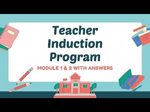 Teacher Induction Program (TIP) Module 1 and 2 With Answer Key