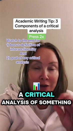 Academic Writing Tip: How to do a critical analysis #professorsoftiktok #academicwriting #phdtok #smartTikTokfriends #writing @Tom Mullaney @Dr Nellie | Prof & Researcher
