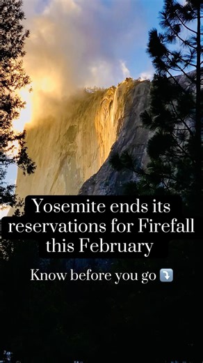 Must Visit in your lifetime! Check weather forecast & conditions before you go. #firefall #yosemite