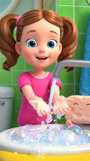 🧼 Bubbles, bubbles everywhere! 🫧 Turning handwashing time into playtime. #toddlerlearning