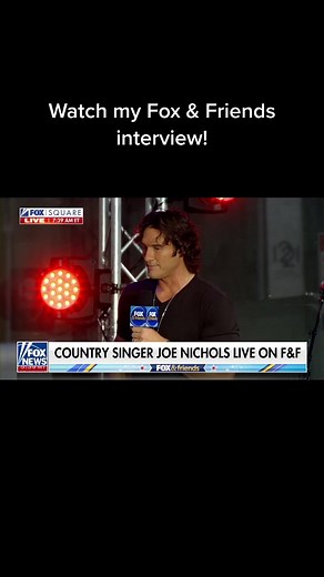 For those of you who missed my interview on Fox & Friends! #joenichols #gooddayforliving #countrymusic #foxnews #fyp #foryou #foryoupage #livemusic