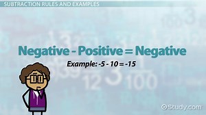 Subtracting Integers | Rules & Examples
