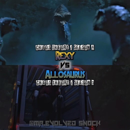 Rexy vs Allosaurus | Jurassic World Chaos Theory | Battle