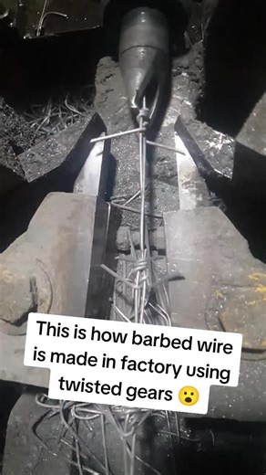 How Barbed Wire Is Made Using Twisted Gears