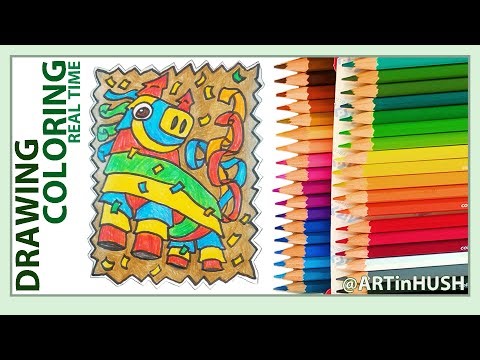 How to Draw a Cute Piñata for Party | Step by Step for Kids 🪅