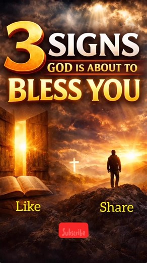 ✨ 3 Signs God Is About To Bless You | Powerful Bible Message 🙏#BibleShorts #ChristianMotivation