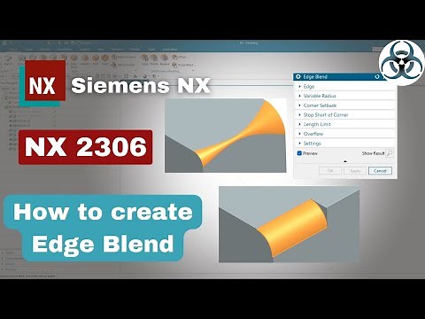 Siemens NX How to create edge blend || NX 2306 Tutorials