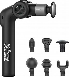 Kica EVO Elektrisches Tiefengewebe-Percussion-Massagegerät für die Therapie von Muskelkater, Rücken, Ganzkörpermuskulatur, faltbar, ausziehbar, beheizt