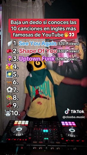 Las 10 canciones en inglés más vistas en YouTube