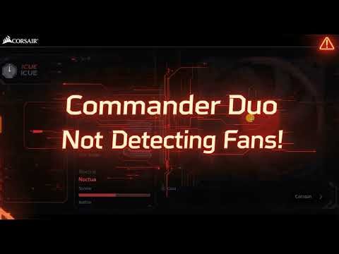 How to fix Commander Duo not detecting Noctua fans in Corsair iCUE
