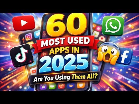 60 Most Used Mobile Apps in 2025 — Are You Using Them All? 📱
