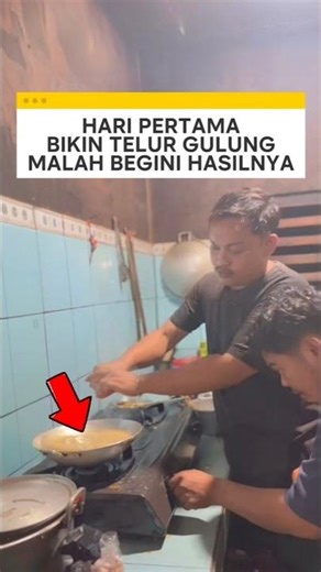 hari pertama bikin telur gulung malah begini hasilnya ❗ #videoviral