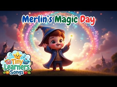 Merlin’s Magic Day! 🧙‍♂️✨ | Fun Fantasy Kids Song | Tiny Learners Songs