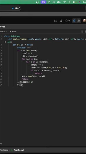 Leetcode 1255: Maximum Score Words Formed by Letters