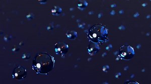 Download 3d render abstract moving bubble animation with dark background for free