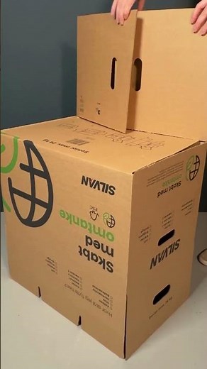 Se hvordan du folder en flyttekasse