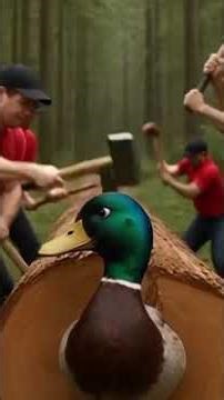 "Duck vs Lumberjacks | Funny Forest Battle 🦆🪵😂"