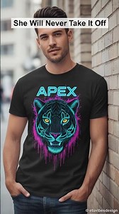 APEX Neon Cyberpunk Graphic T-Shirt | EtuVibesDesign #Shorts