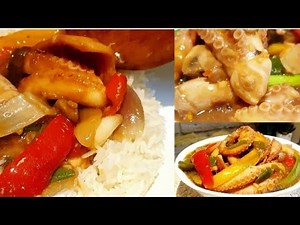 Spicy Stir Fried Octopus