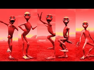 Cute Red Alien Dance Party | Kids Animation