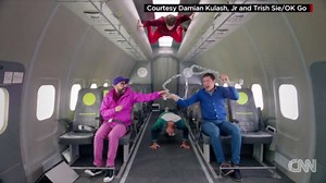 Band films music video in zero gravity