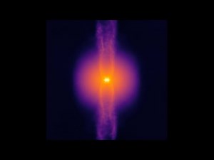 Simulation of a Star Being Born