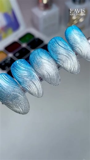 Lavis Nail System (All products for nail beauty) | Winter whispers in every swirl ❄️💙 PRODUCTS FEATURED: - LAVIS Champagne Toast G05-01 - LAVIS Villain Era CE7-01 - LAVIS Pat Pat Gel P5 -... | Instagram