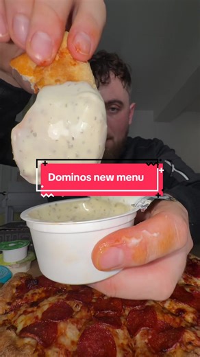 Dominos new menu!🍕 @Domino’s #dominos #pizza #dominospizza #mukbang #foodtok