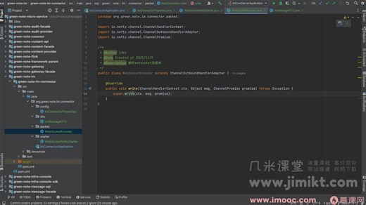 慕课网Java+大数据+AI架构师实战营 IM接入层实战 WebSocket握手协议与连接初始化打通（一）