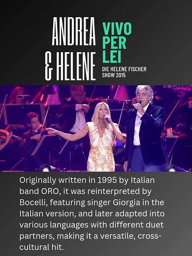 Andrea Bocelli & Helene Fischer Live Performance in Berlin 2015