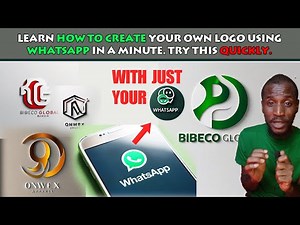 How To Create Your Own Logo Using WhatsApp In A Minute, Try This Quickly.