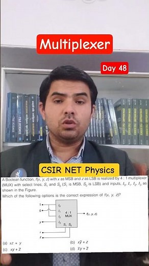 Multiplexer | Electronics | CSIR NET Physics | IFAS