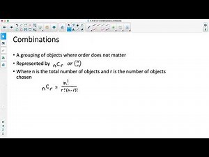 Foundations of Math 12: 4.5 & 4.6 Combinations