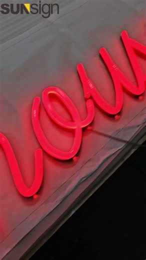 Custom 3d logo acrylic neon letters