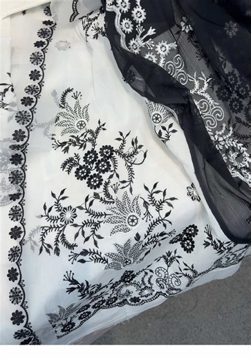 Stunning Black Embroidery by Dawood Designers