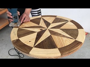 Beautiful Woodworking Design Ideas - Making Round Table For Garden