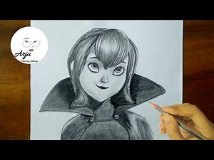 HOW TO DRAW MAVIS FROM HOTEL TRANSYLVANIA || Mavis Pencil Drawing Idea step by step ||