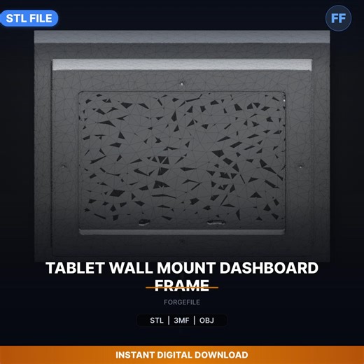 Tablet Wall Mount Dashboard Frame STL File | Tablet Mount | 3D Print Download - Etsy UK