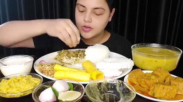 Homely Menu Mukbang: Simple Veg Eating during Pregnancy | HAPPY FOOD WITH TINA