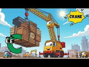 🚧 ABC Construction Vehicles Song 🏗️ | Learn A–Z Building Machines for Kids! | Energypac Kids TV#kids