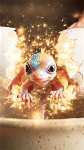 Cute Baby Dragon Hatched #ai #cute #dragon #hatching