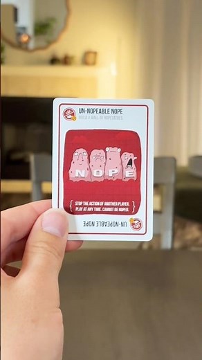 Take a look at the UN-NOPEABLE NOPE (by Exploding Kittens)