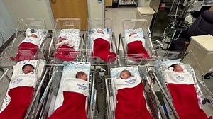 Looking Out for the Good: Newborn babies gifted to parents inside cozy Christmas stockings at Riverton hospital