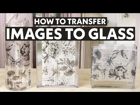 How to transfer an image onto glass