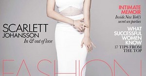 Scarlett Johansson exibe boa forma em capa de revista