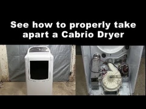Whirlpool Cabrio Dryer - Taking It Apart